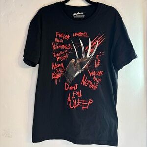 🖤freddy krueger Nightmare on Elm Street horror movie promo tee shirt